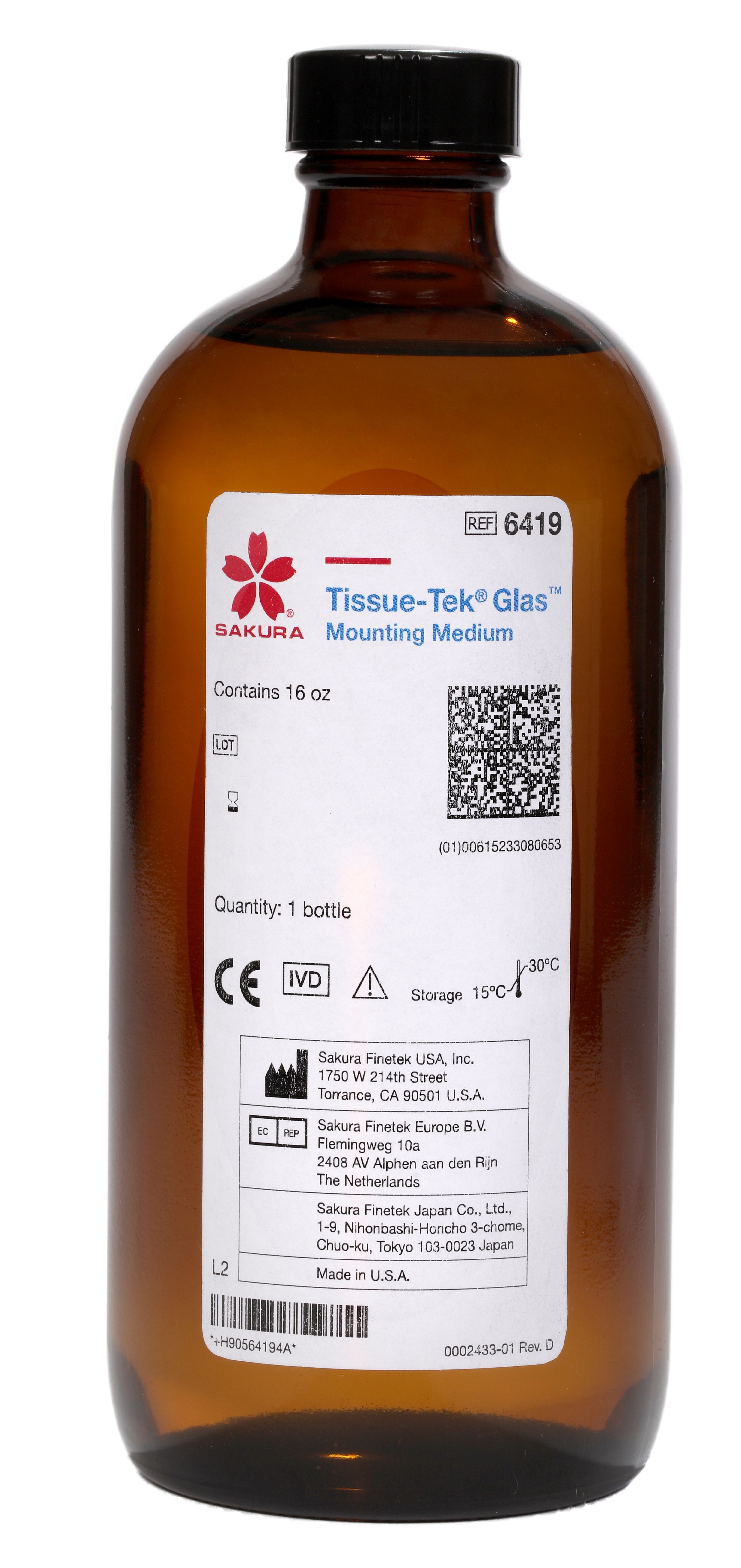 Tissue-Tek<sup>®</sup> Glas™ Mounting Medium<br />  