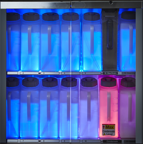 Tissue Processor with LED lit Reagent Cabinet