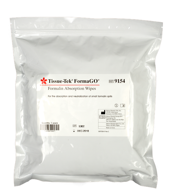 Tissue-Tek<sup>®</sup> FormaGO<sup>®</sup> Formalin Absorption Wipes